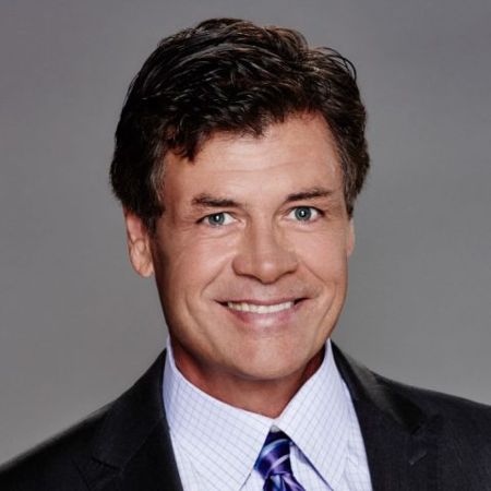 Michael Waltrip in a suit caught on the camera.